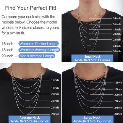 Jewlpire 14K Gold Plated 925 Sterling Silver Box Chain Necklace for Women – 18 Inch, 1.3mm