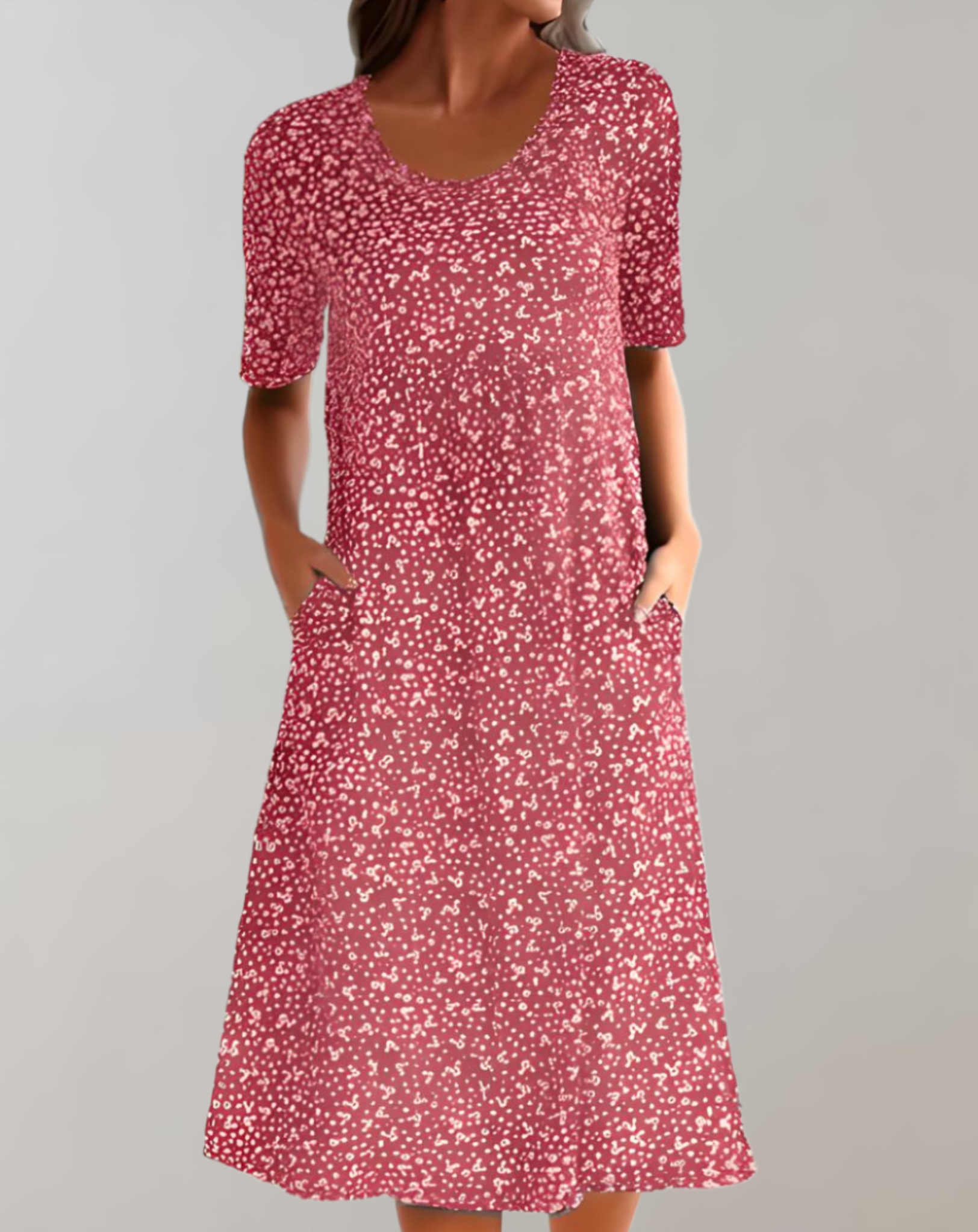 Women's Lightweight Summer V-Neck Casual Dress