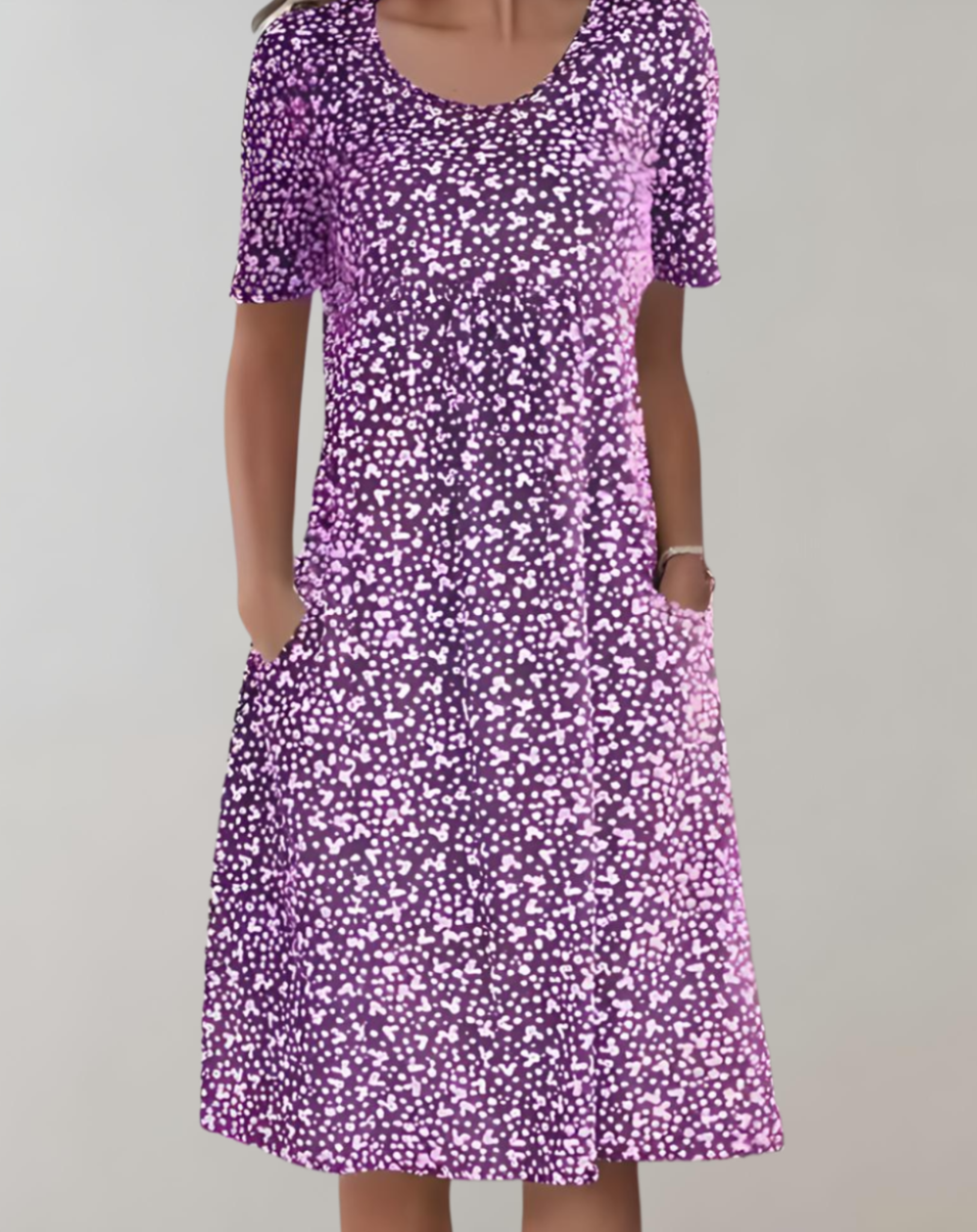 Women's Lightweight Summer V-Neck Casual Dress