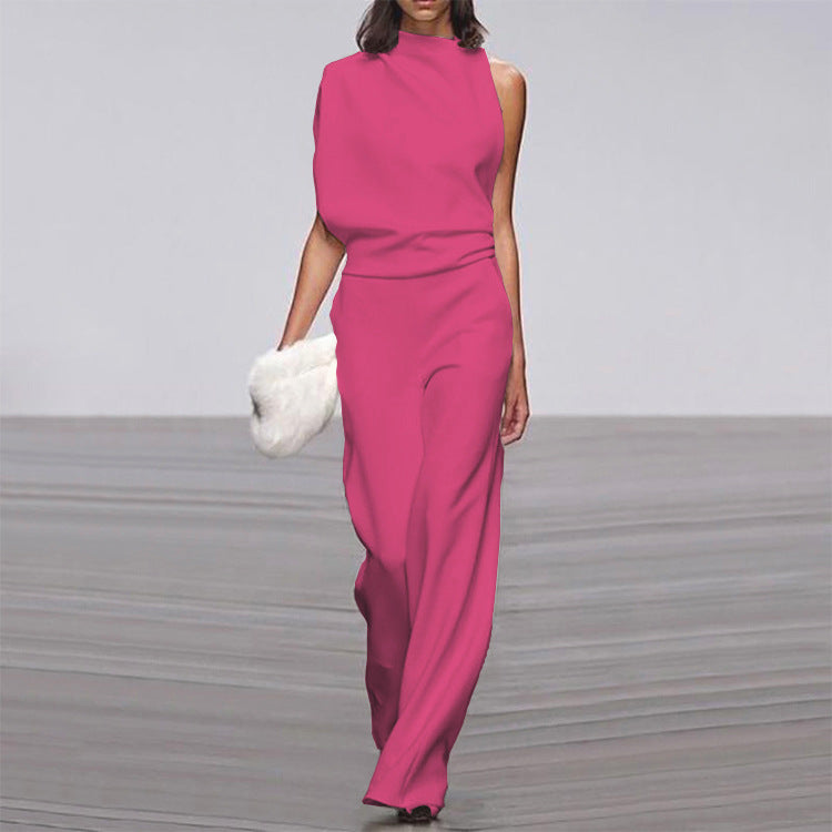 Elegant Women's Sleeveless Jumpsuit - Formal One-Piece Outfit for Special Occasions