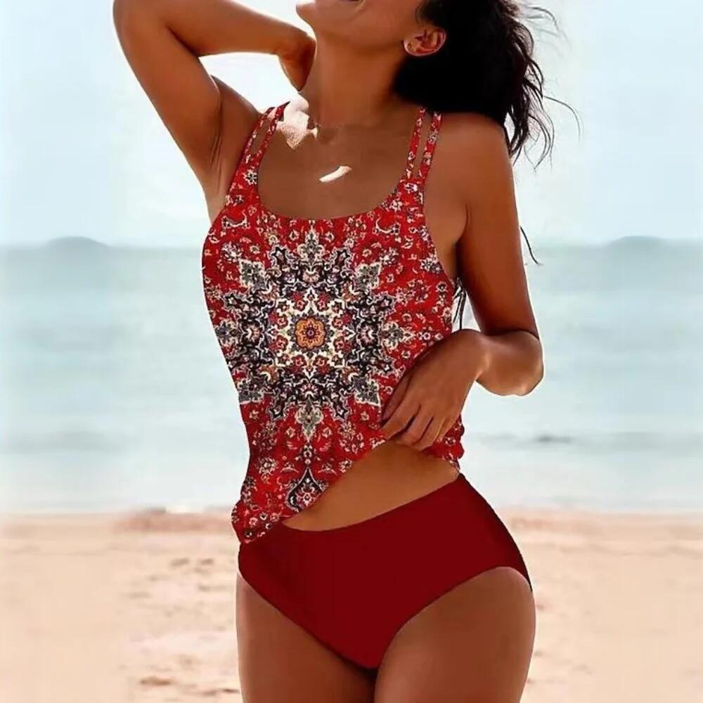 Women's Printed Tankini Swimsuit