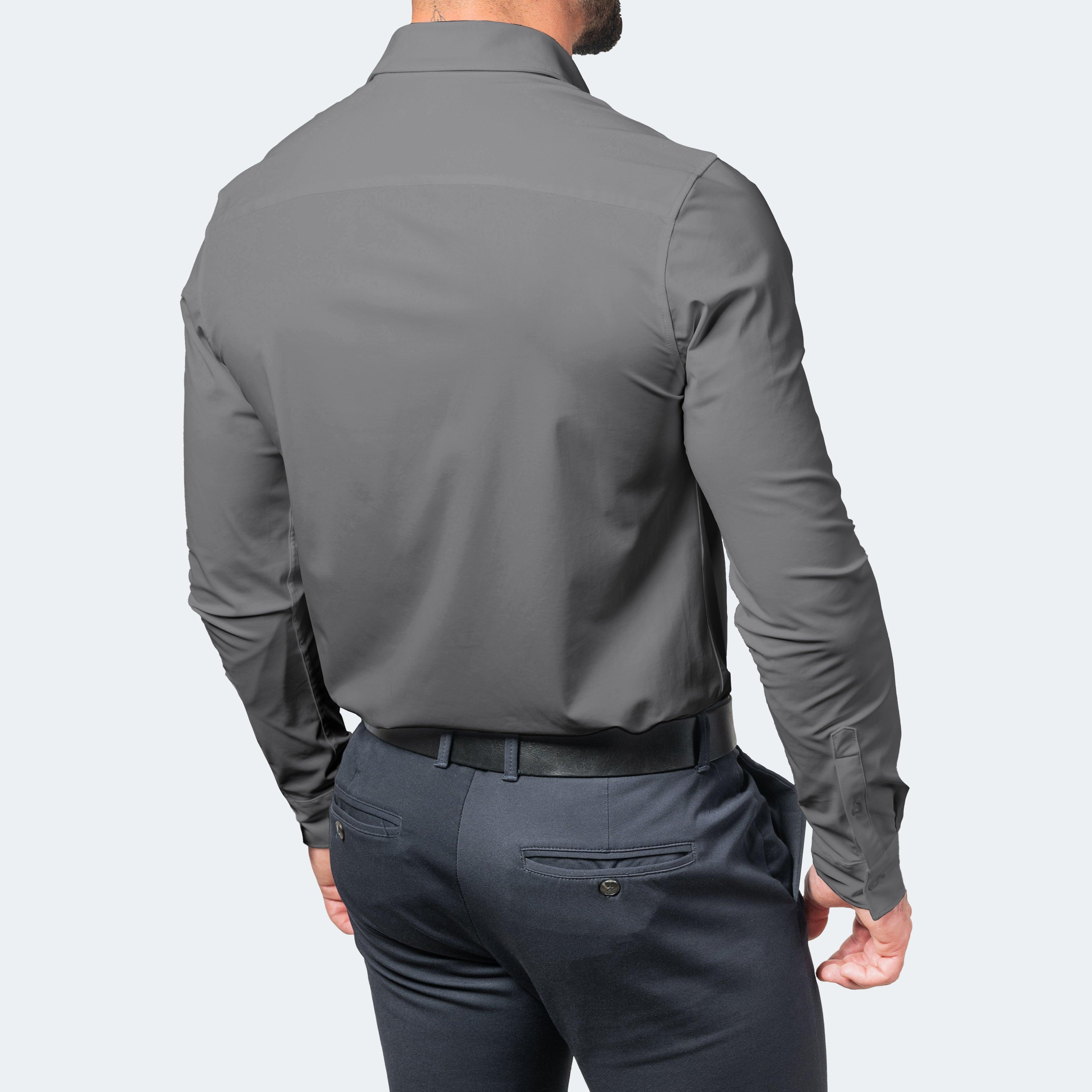 Non-Iron Stretch Dress Shirt for Men